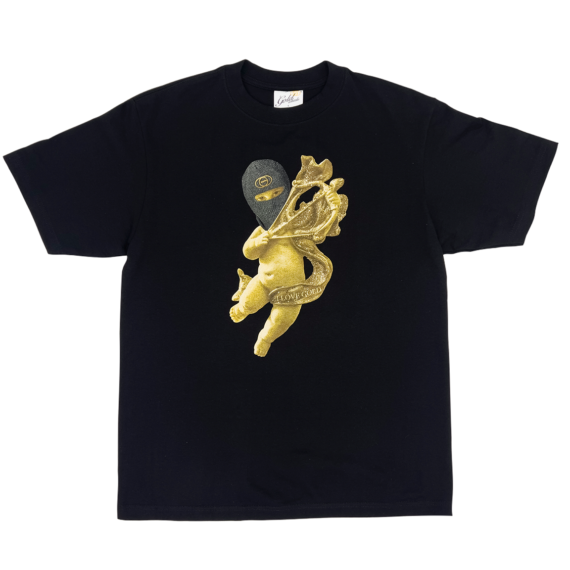 I LOVE GOLD Mens Heavyweight T-Shirt - BLACK | Gold Wheels Co.