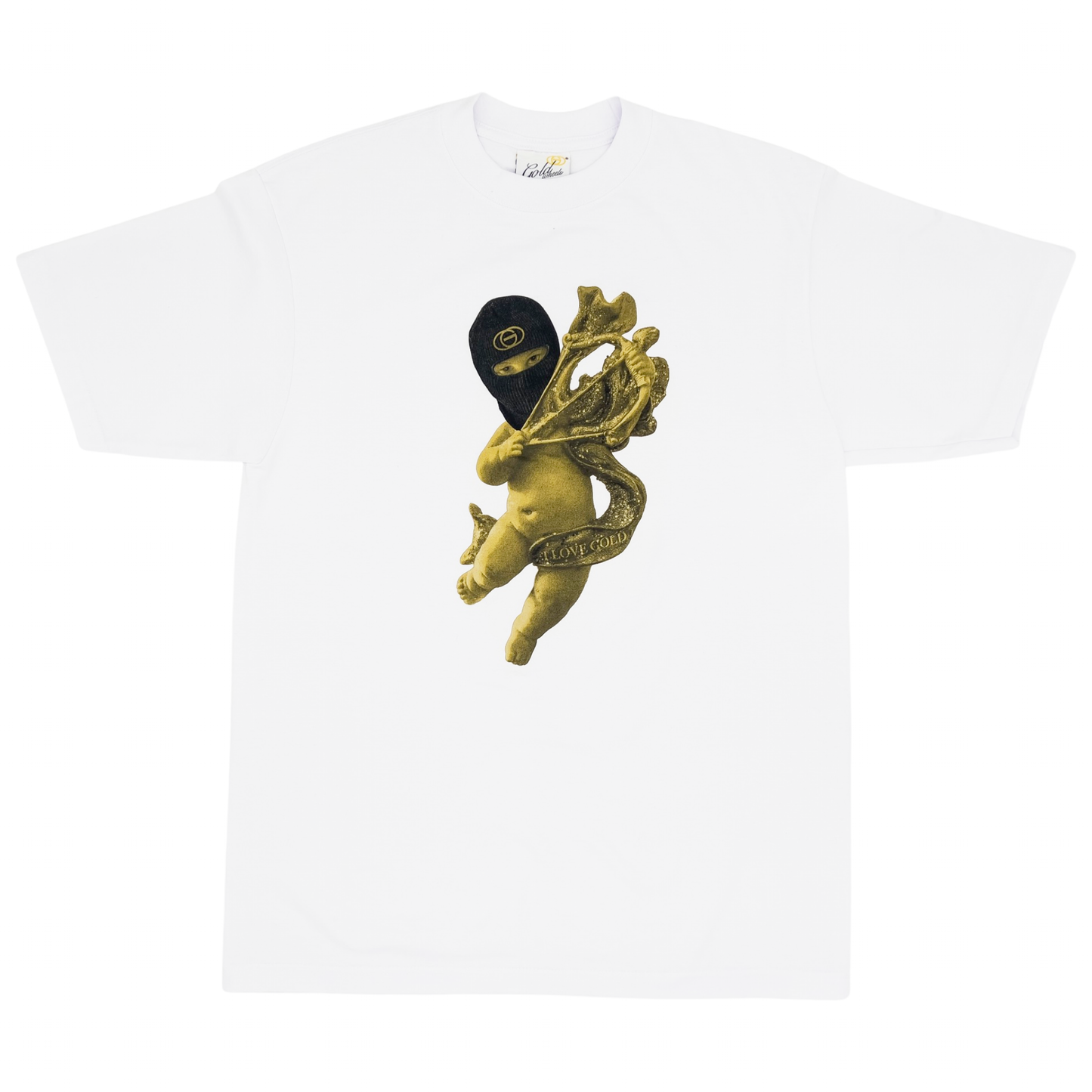 I LOVE GOLD Mens Heavyweight T-Shirt - WHITE | Gold Wheels Co.